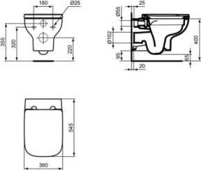 Cuvette suspendue OKYRIS - PORCHER