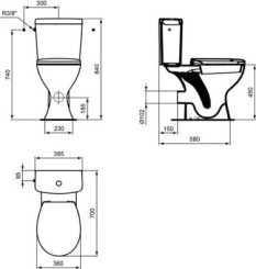 Pack WC surélevé PMR NOE - PORCHER