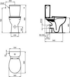 Pack WC surélevé PMR ULYSSE - PORCHER