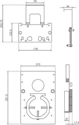 Kit coupe-feu pour Bâti-support universel