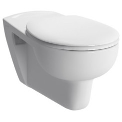 CUVETTE SUSPENDUE RALLONGEE SANS BRIDE AVEC ABATTANT