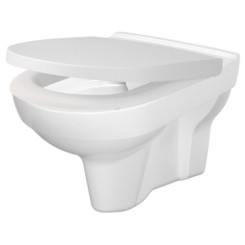 CUVETTE SUSPENDUE SANS BRIDE AVEC ABATTANT