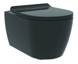 Cuvette suspendue sans bride noir mat