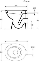 Cuvette sur pied indépendante ESCULADE - PORCHER