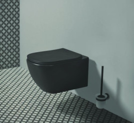 Cuvette suspendue TESI noire mate - PORCHER