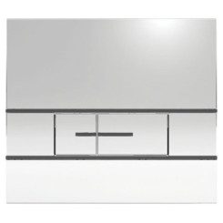 PLAQUE DE COMMANDE 3/6 LITRES CHROMEE AVEC INSERTS