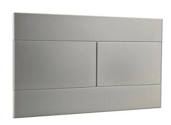 Plaque de commande 3/6 litres carrée chromée 
