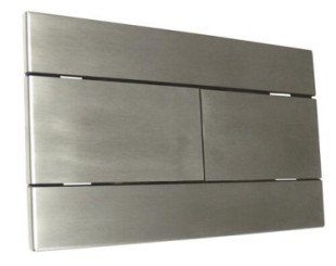 Plaque de commande 3/6 litres carrée inox brossé 