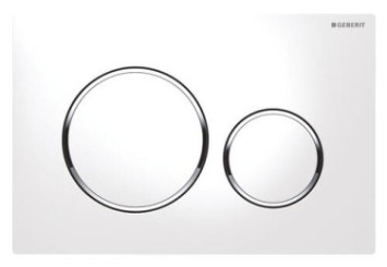 Plaque de commande blanche SIGMA20 R - GEBERIT