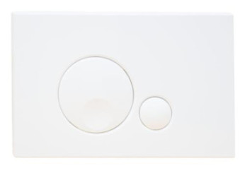 Plaque de commande ronde blanche ABS