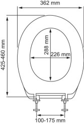 Abattant thermodur bolero gris - DUBOURGEL