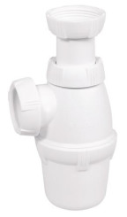 Siphon de lavabo plastique grand culot ø32 