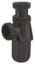 SIPHON DE LAVABO ABS NOIR GRAND CULOT - VALENTIN