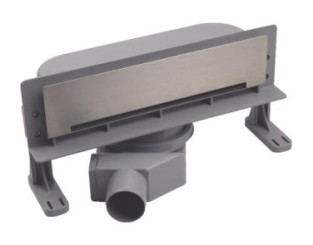 PACK CANIVEAU MURAL INOX AVEC GRILLE