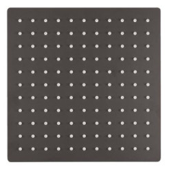Pomme de tête carrée 250x250mm noir mat