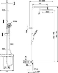 Colonne thermostatique corps froid Ori'O 