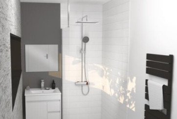 Colonne de douche thermostatique téléscopique Absolu Advance 