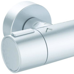 Colonne de douche thermostatique Alu + argent brossé - PORCHER