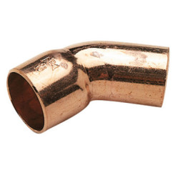 COUDE CUIVRE 45° MALE FEMELLE Ø22 - 40 CU
