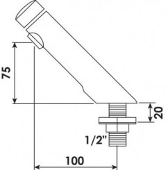 Robinet de lavabo temporisé temposoft 2 - DELABIE