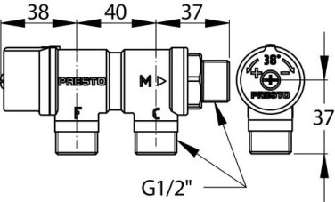 Régulateur thermostatique de sécurité 15/21 - PRESTO