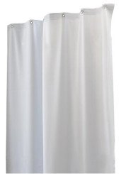 RIDEAU DE DOUCHE PVC AVEC ANNEAUX