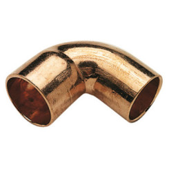 COUDE CUIVRE 90° PETIT RAYON MALE FEMELLE Ø14- 92 CU