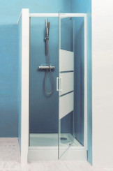 Paroi de douche porte pivotante AUMEA 80 cm