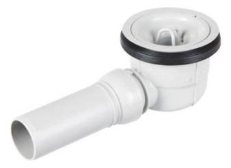 Bonde horizontale pour pack douche à carreler
