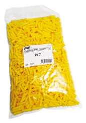 CHEVILLE PLASTIQUE SANS COLLERETTE POUR MATERIAUX PLEINS 7mm