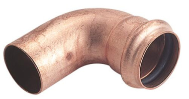 COUDE CUIVRE 90° MALE ET EMBOITEMENT FEMELLE PAR JOINT TORIQUE