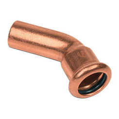 COURBE PRESS 45° MALE FEMELLE CUIVRE A SERTIR