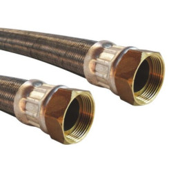 Flexible chauffage droit 1000mm ø40 à 2 écrous tournants 40/49