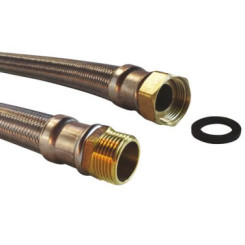 Flexible fioul mâle et écrou tournant 26/34 - 1000 mm