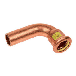 COURBE 90° PRESS GAS MALE FEMELLE CUIVRE A SERTIR