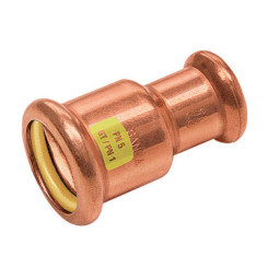 MANCHON PRESS GAS REDUIT DOUBLE FEMELLE CUIVRE A SERTIR