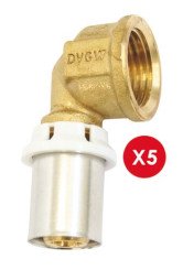 COUDE FEMELLE A SERTIR POUR MULTICOUCHE