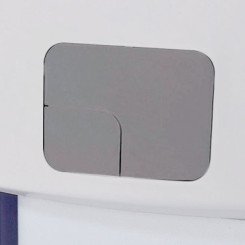 PLAQUE DE COMMANDE CHROMEE POUR BATI-SUPPORT AUTOPORTANT