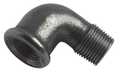 Coude petit rayon 90° MF40/49 fonte noire N°92