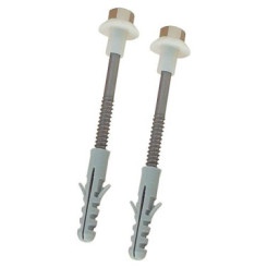 JEU DE FIXATION S8 ST70 70mm A ECROU LAITON CHROME