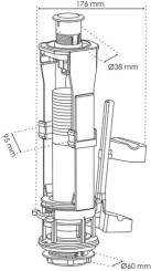 Soupape à double poussoir - IDEAL STANDARD