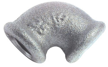Coude petit rayon 90° FF50/60 fonte galvanisée N°90