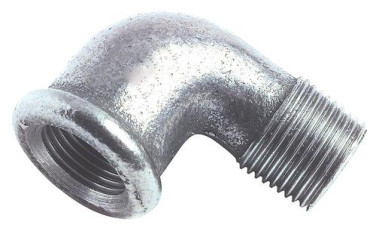 Coude petit rayon 90° MF33/42 fonte galvanisée N°92