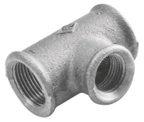 Té réduit 50/60-40/49-50/60 fonte galvanisée N° 130R