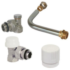 Pack cannes de radiateur thermostatisable à visser 15/21