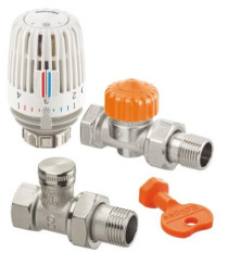 Kit ECLIPSE robinet thermostatique droit auto-équilibrant 15/21 - IMI-HEIMEIER