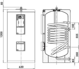 Préparateur d'eau chaude sanitaire 200 litres