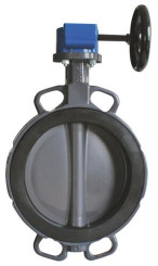 VANNE PAPILLON FONTE A OREILLES DE CENTRAGE DN300 XYLIA FGL RM A DEMULTIPLICATEUR - SOCLA