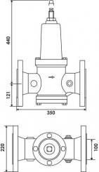 Réducteur de pression à brides DRVD DN 100 - WATTS