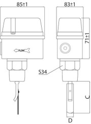 Controleur de débit à palette DFlow